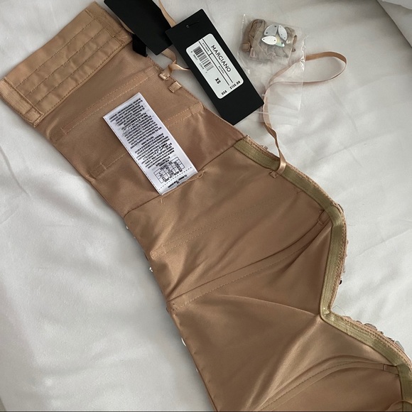 Marciano embellished crystal bustier xs NWT nude - Picture 11 of 15